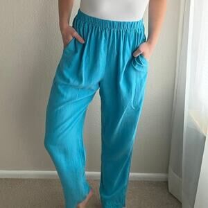 Vintage 100% silk Pants Christine Phillipe California Couture high waisted 90s